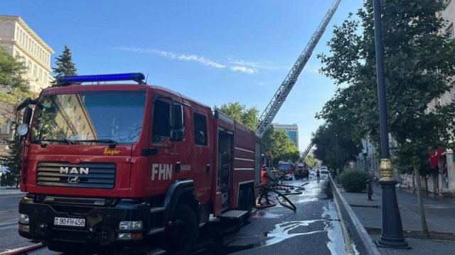 Yaşayış binasındakı yanğın tam söndürüldü - YENİLƏNİB/FOTO/VİDEO