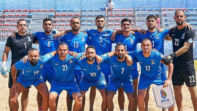 Azərbaycanın çimərlik futbolu yığması Ukraynaya qalib gəldi