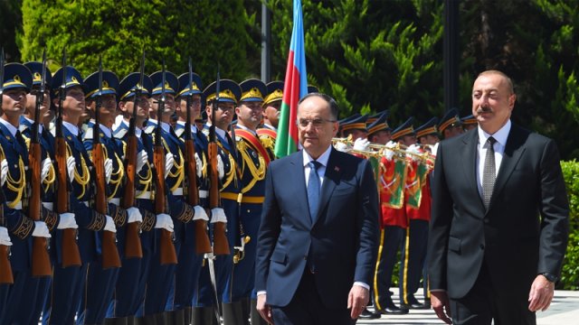 Bayram Beqayın rəsmi qarşılanma mərasimi oldu - FOTOLAR