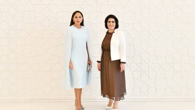 Azərbaycanın və Albaniyanın birinci xanımlarının görüşü oldu - FOTOLAR