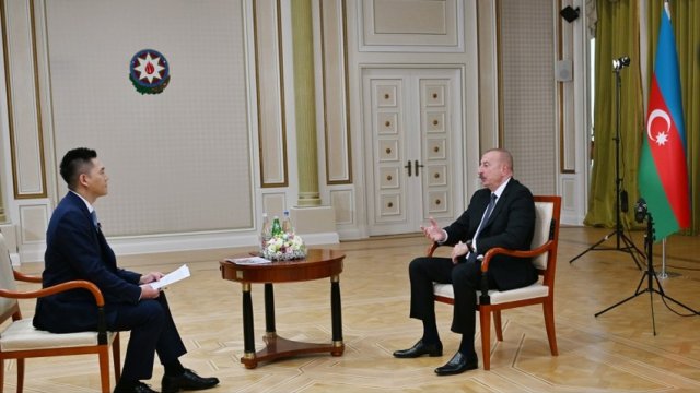 İlham Əliyev Çinin “China Media Group” media korporasiyasına müsahibə verib