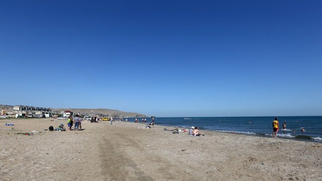 Bakı çimərliyində qorxulu anlar - FOTO/VİDEO