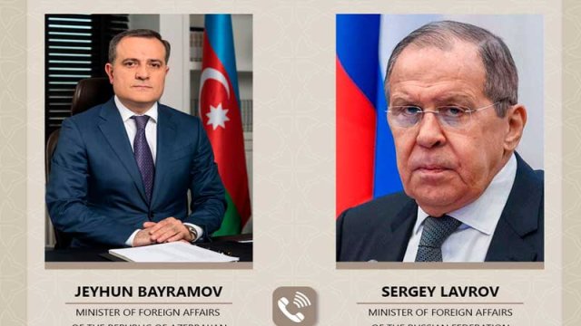 Ceyhun Bayramov və Sergey Lavrov arasında telefon danışığı oldu