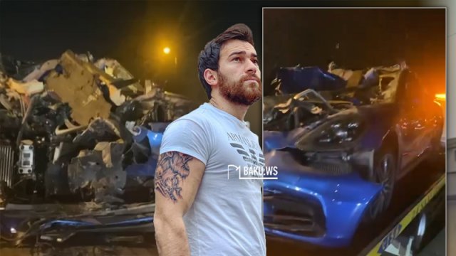 “Nikosayağı”nın qəza törətdiyi avtomobilin yeni görüntüləri - VİDEO