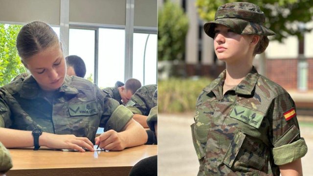 Gələcək kraliça əsgərliyə getdi - FOTOLAR