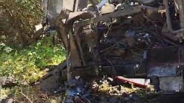 Xocalıda traktor minaya düşdü - FOTO