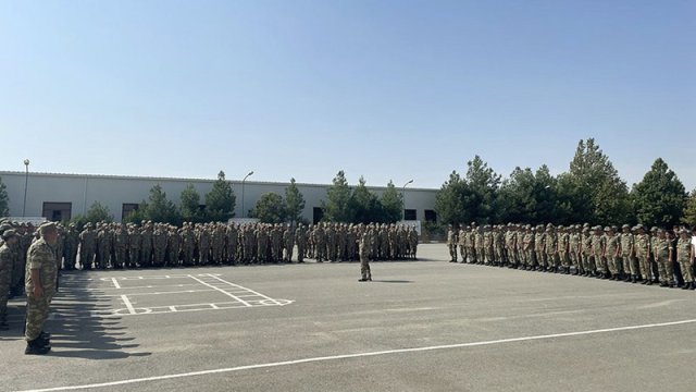 Hərbi vəzifəlilərin təlimi başa çatdı - FOTO/VİDEO