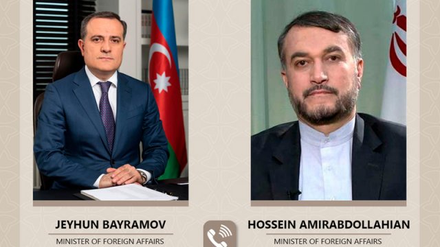 Azərbaycan və İran XİN başçıları arasında telefon danışığı olub