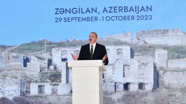 Prezident Zəngilanda keçirilən Forumun açılışında iştirak edib - FOTO/YENİLƏNİB
