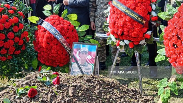 Şəhid Vüsal Orucov Qusarda dəfn olundu - FOTOLAR
