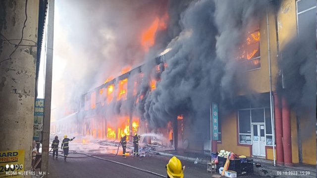 Masallıda bazardakı yanğın məhdudlaşdırıldı, xəsarət alanlar var