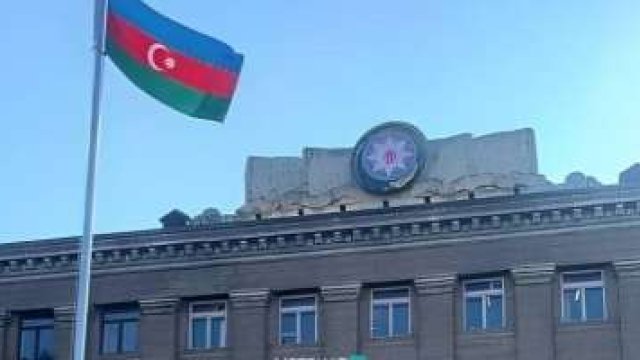 Bayrağımızın asıldığı Xankəndidən ilk görüntülər - VİDEO