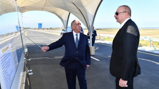 Prezident Qubada ödənişli yeni avtomobil yolunun açılışında iştirak etdi - YENİLƏNİB