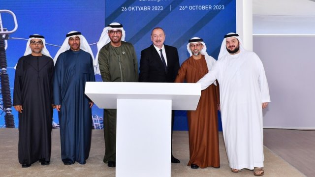 Prezident Qaradağ Günəş Elektrik Stansiyasının rəsmi açılış mərasimində iştirak etdi - FOTOLAR