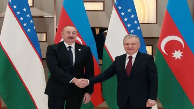 İlham Əliyev Daşkənddə Şavkat Mirziyoyev ilə görüşdü - FOTO