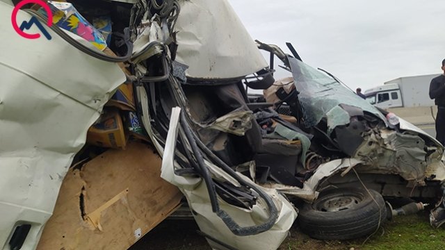 Masallıda yük avtomobilləri toqquşdu - Ağır xəsarət alanlar var