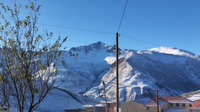 Qubaya qar yağdı - FOTOLAR