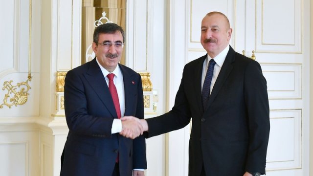 Prezident Türkiyənin vitse-prezidentini qəbul etdi - YENİLƏNİB/FOTO