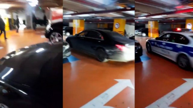 Polisin əmrinə tabe olmadı, parkinqdə saxlanıldı - VİDEO