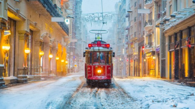 İstanbulda cazibədar qış - FOTO