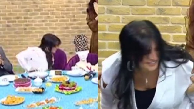 Aynur Dadaşova efirdə yıxıldı - VİDEO