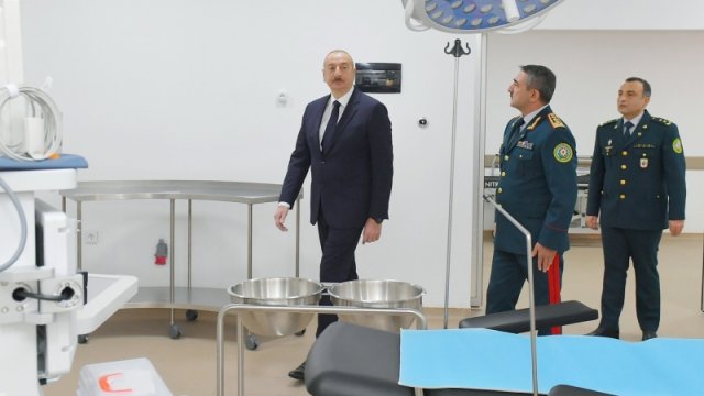 Prezident DSX-nın yeni hərbi hospital kompleksinin açılışında iştirak etdi - YENİLƏNİB/FOTO