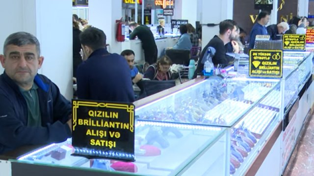 Azərbaycanda qızılın bahalaşması davam edir - VİDEO