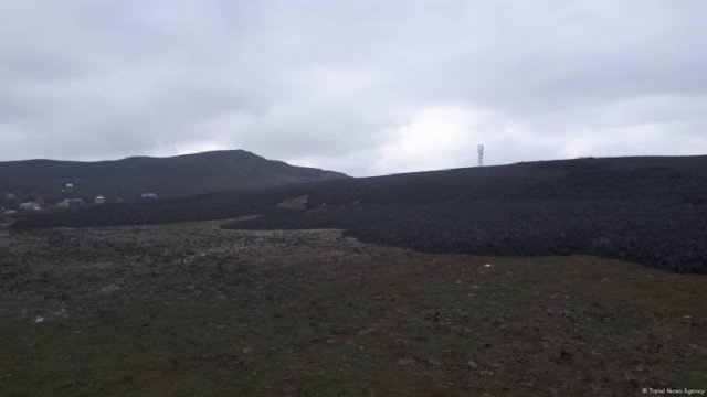 Azərbaycanda vulkan PÜSKÜRDÜ - FOTO
