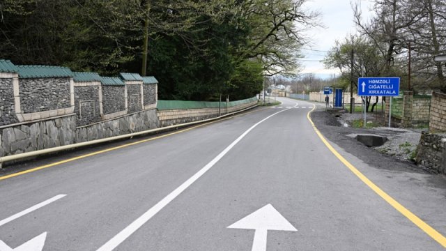 Prezidentin Qəbələdə açılışını etdiyi yol 20 mindən artıq sakinin gediş-gəlişini yaxşılaşdıracaq