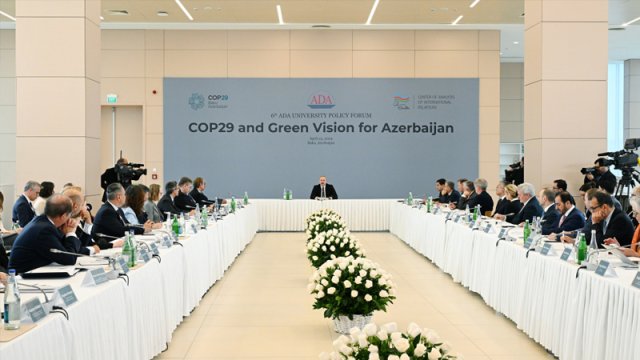 ADA-da COP29-la bağlı forum keçirildi, Prezident iştirak etdi - YENİLƏNİB