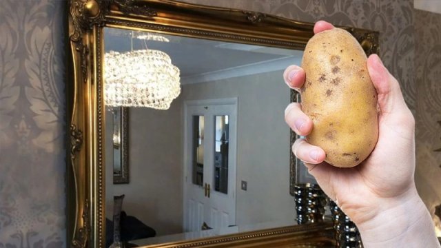 Güzgüyə kartof sürtün və inanılmaz nəticə GÖRÜN