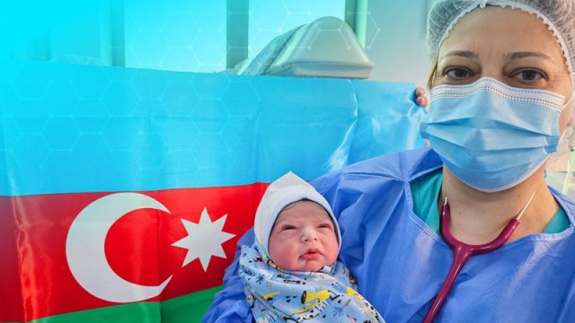 Xankəndidə ilk körpə doğuldu - FOTO