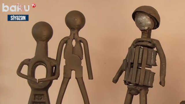 Tullantılardan sənət əsəri yaradan, şöhrəti sərhədləri aşan Siyəzən sakini - VİDEO