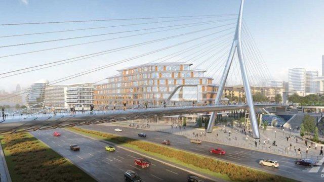 Bakıda unikal piyada körpüsü inşa edilir - FOTO/VİDEO