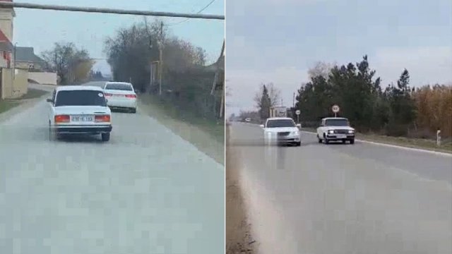 Salyanda sürət yarışı təşkil edib, “TikTok”da paylaşan şəxslər həbs edilib - VİDEO 
