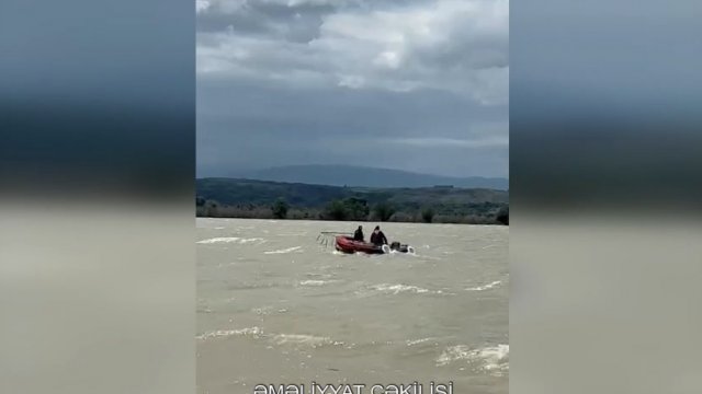 Şəmkir su anbarında batan şəxsin axtarışları davam edir - VİDEO