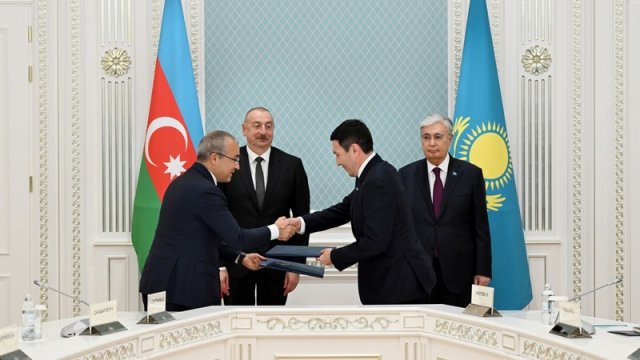 Astanada Səhmdarlar Müqaviləsinin mübadiləsi mərasimi oldu