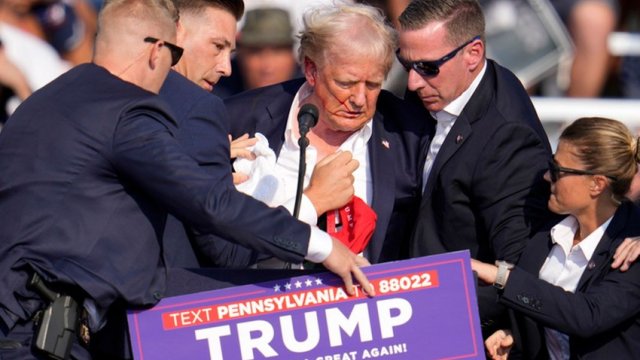 Trampa qarşı sui-qəsd cəhdi: Özü yaralandı, iki nəfər öldü -FOTO/VİDEO