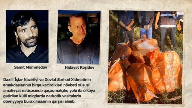 İrandan Azərbaycana 134 kq narkotikin keçirilməsinin qarşısı alındı - VİDEO