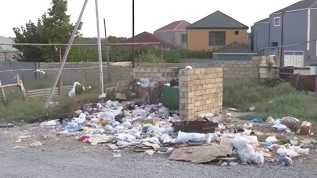 Masazırda zibil tullantıları həftələrlə daşınmır - VİDEO