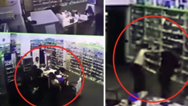 Aptek müdiri gənc işçisini döydü- VİDEO