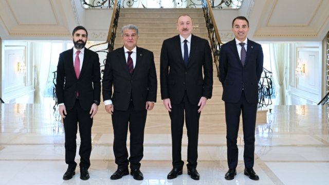 İlham ƏIiyev “Barselona” prezidentini qəbul etdi