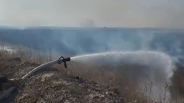 Naxçıvanın Ermənistanla sərhədində açıq ərazidə yanğın oldu - VİDEO