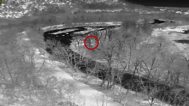 Sərhədə PUA ilə narkotik atıldı - VİDEO