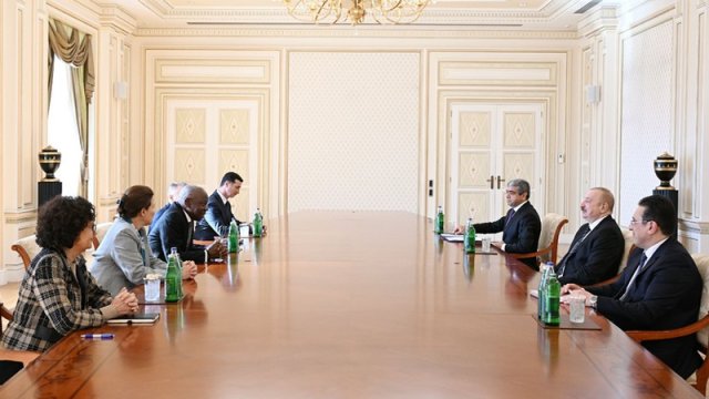 Prezident Beynəlxalq Əmək Təşkilatının Baş direktorunu qəbul etdi -YENİLƏNİB