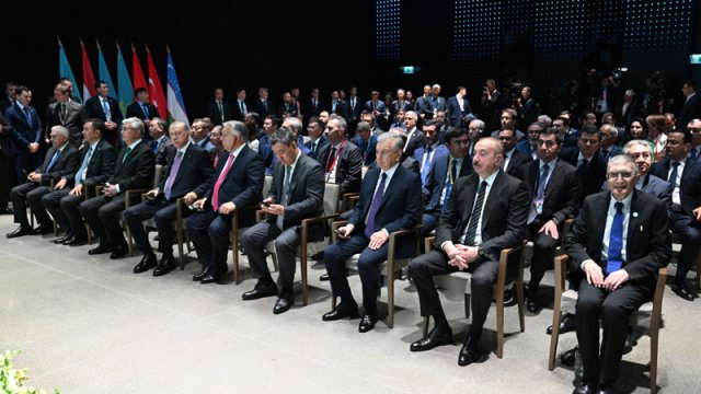 İlham Əliyev Əziz Sancarın təltif olunması mərasimində iştirak etdi - FOTO