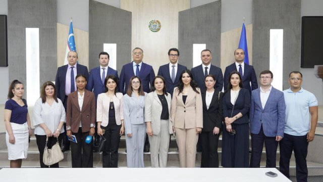 Azərbaycan nümayəndə heyəti Özbəkistan İnformasiya və Kütləvi Kommunikasiya Agentliyində görüş keçirdi - FOTO