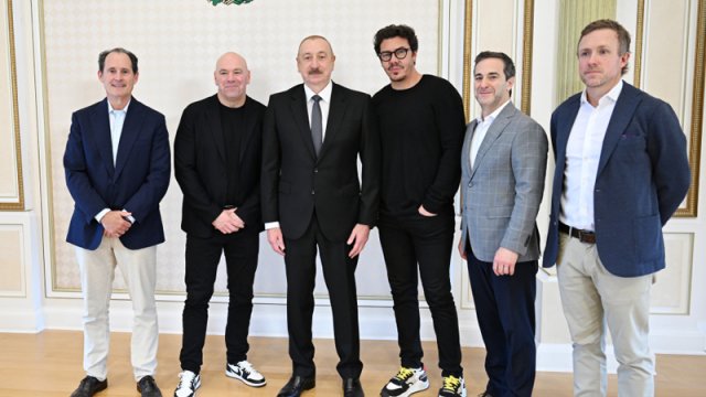 İlham Əliyev UFC-nin prezidentini qəbul etdi - FOTO