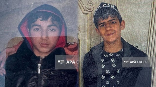 Dənizdə batan məktəblilərin fotoları