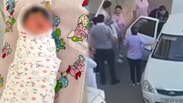 24 yaşlı ananın 4-cü uşağı maşında doğuldu - VİDEO